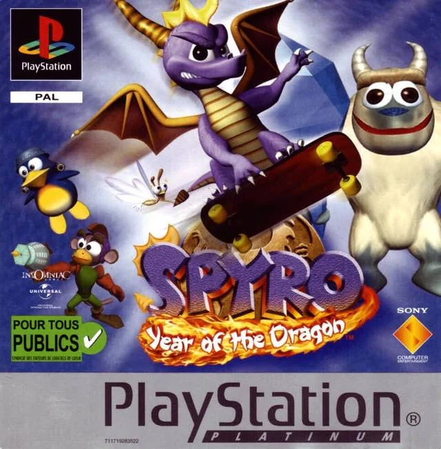 Spyro: Year of the Dragon [Platinum] (PS1)