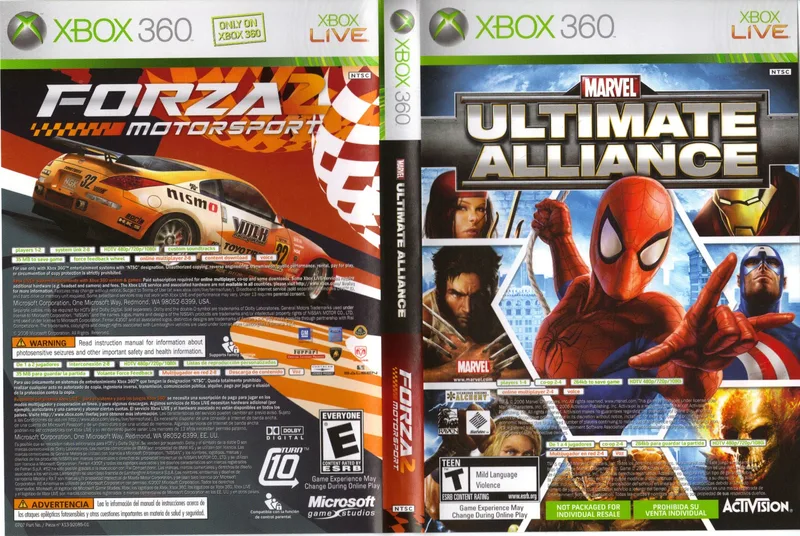 Marvel: Ultimate Alliance / Forza Motorsport 2 (X360)