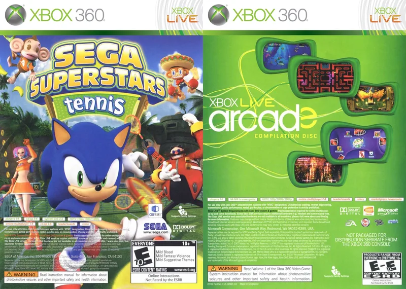 Sega Superstars Tennis / Xbox Live Arcade Compilation Disc (X360)